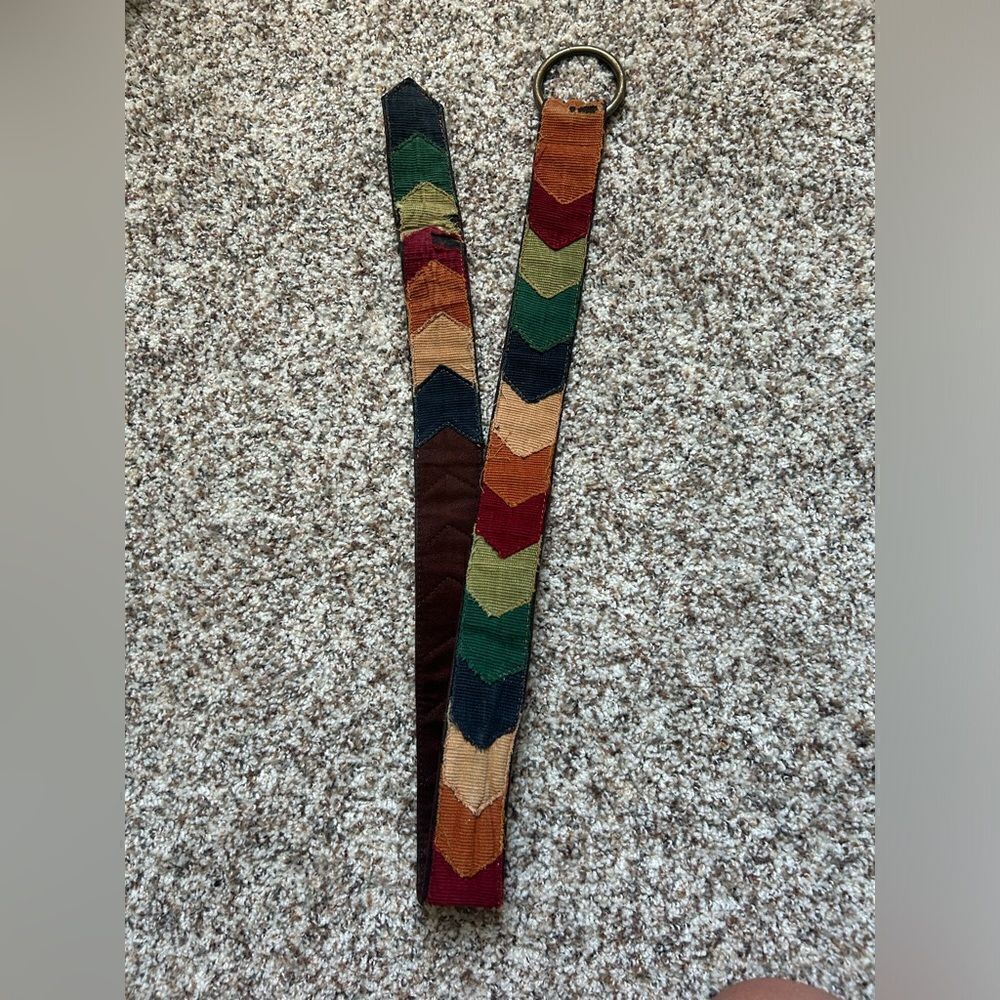 Women’s Multicolor Tapestry Vintage Boho Belt 40 inches
